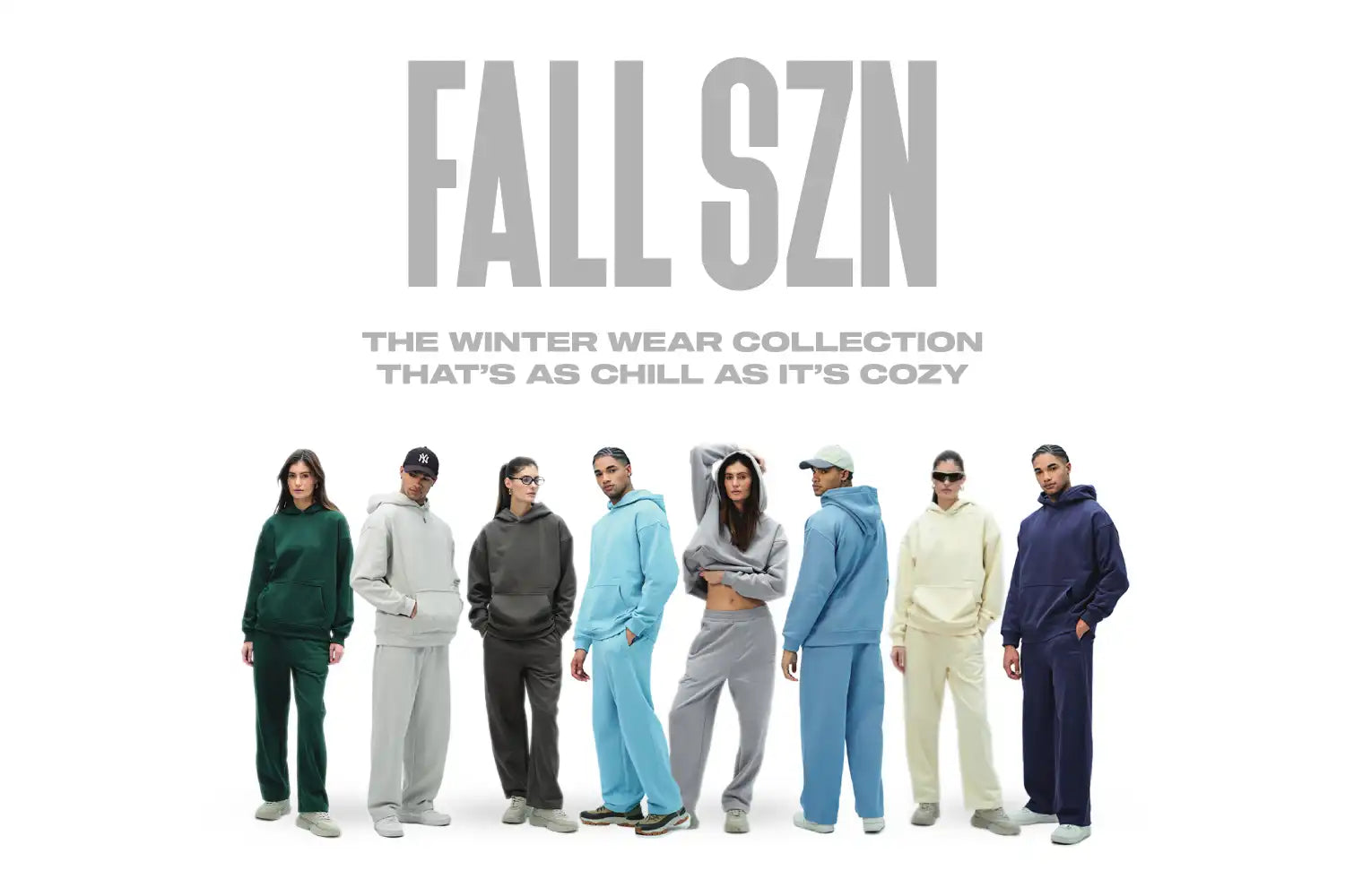 Cozy fall szn collection by Bonkers Corner, blending warmth and cool vibes for the perfect winter media experience. Solid Hoodies and Everyday Joggers