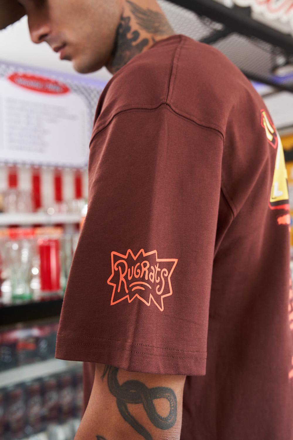 90's Brown Oversized T-Shirt - BonkersCorner