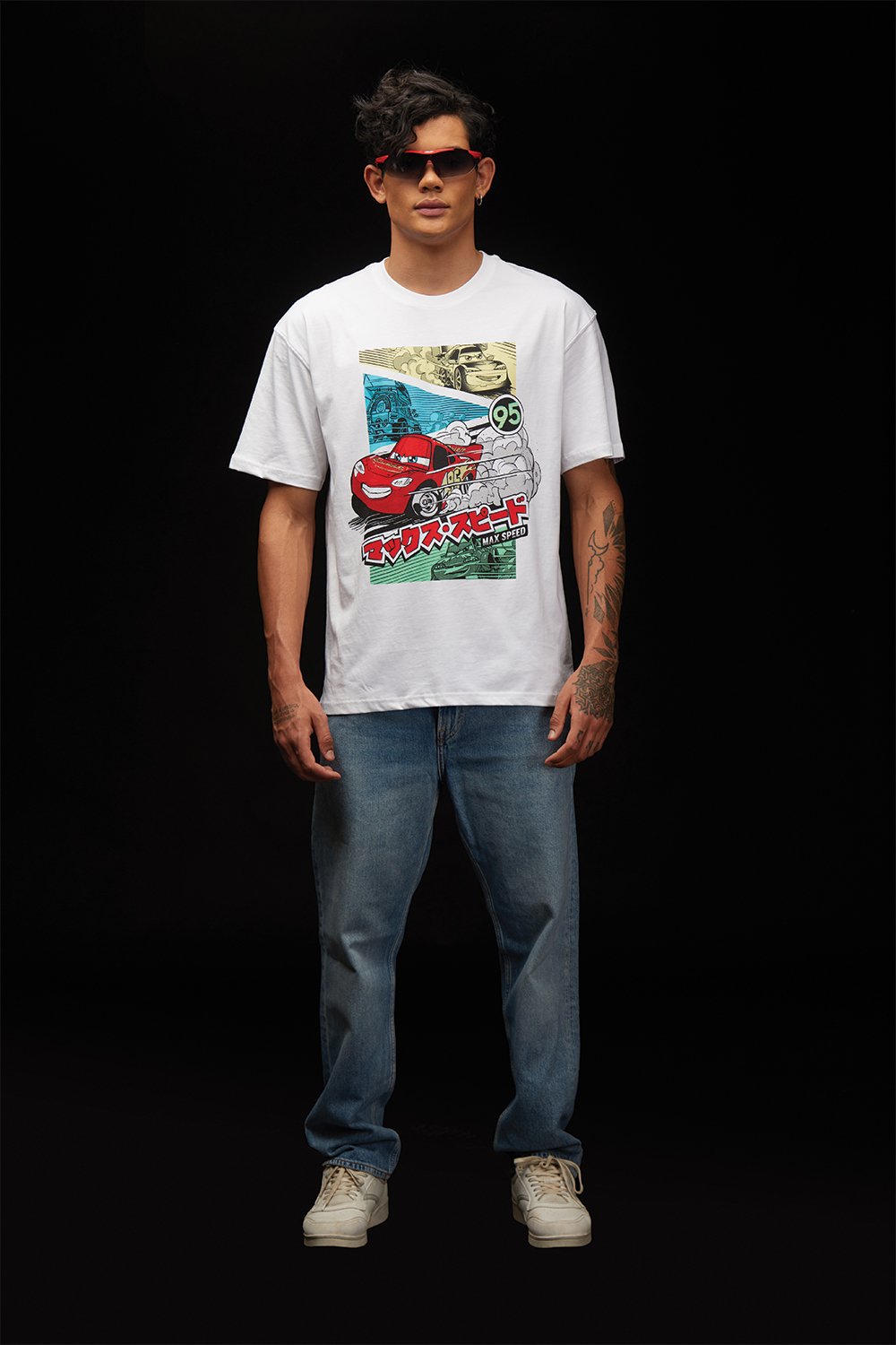 95 Lightning McQueen Oversized T-shirt - BonkersCorner