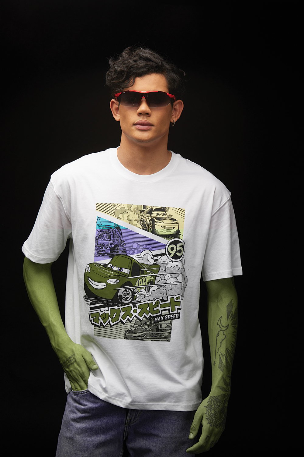 95 Lightning McQueen Oversized T-shirt - BonkersCorner