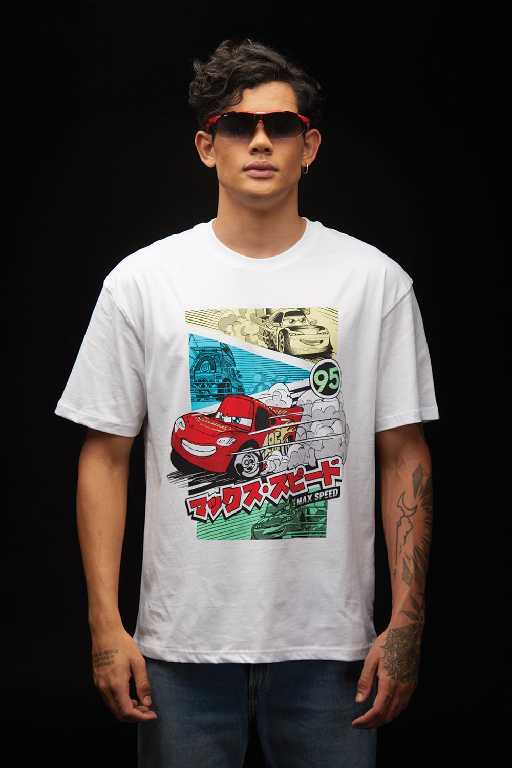 95 Lightning McQueen Oversized T-shirt - BonkersCorner