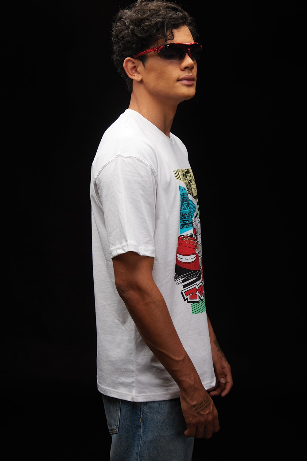 95 Lightning McQueen Oversized T-shirt - BonkersCorner