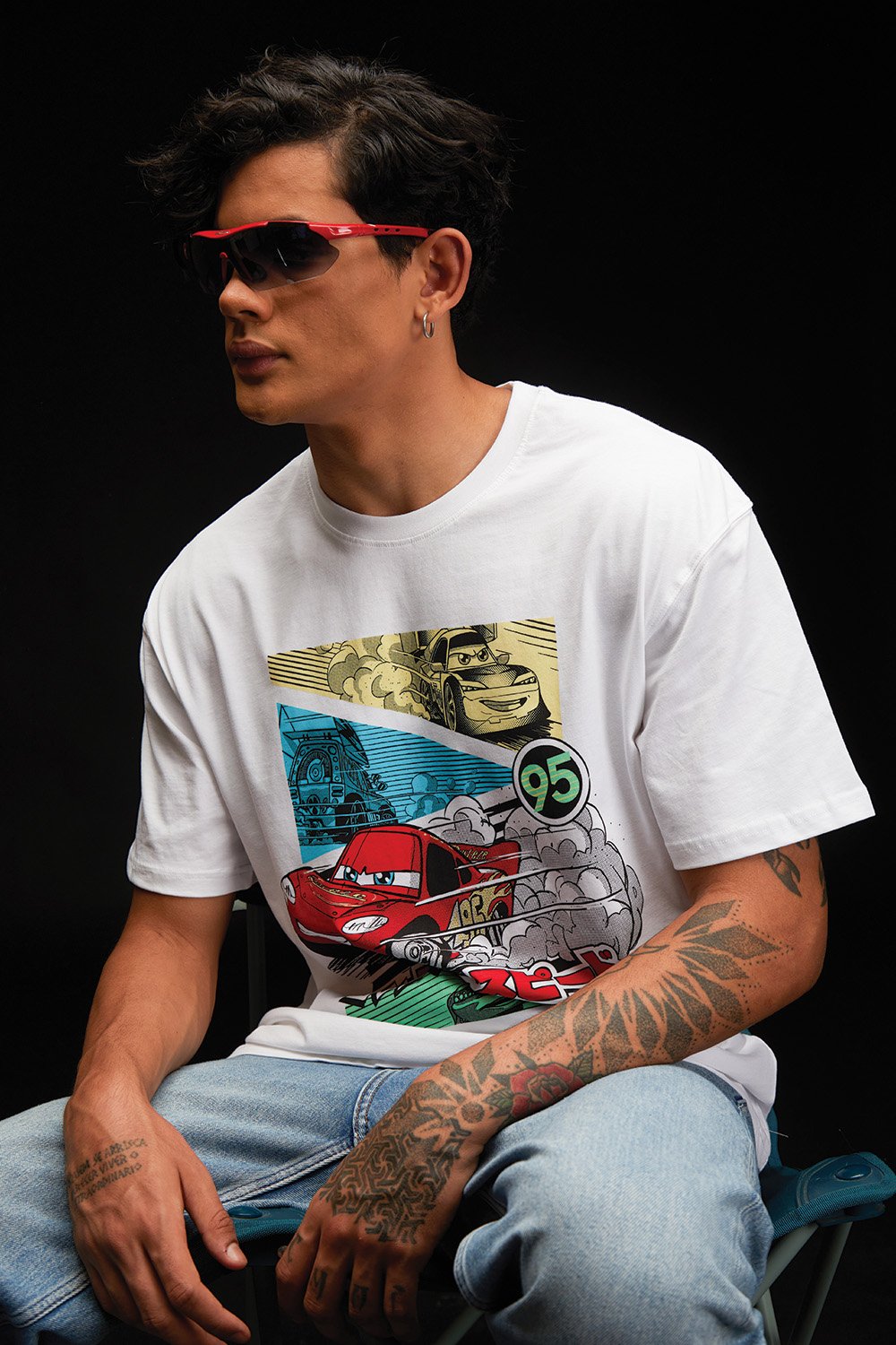 95 Lightning McQueen Oversized T-shirt - BonkersCorner