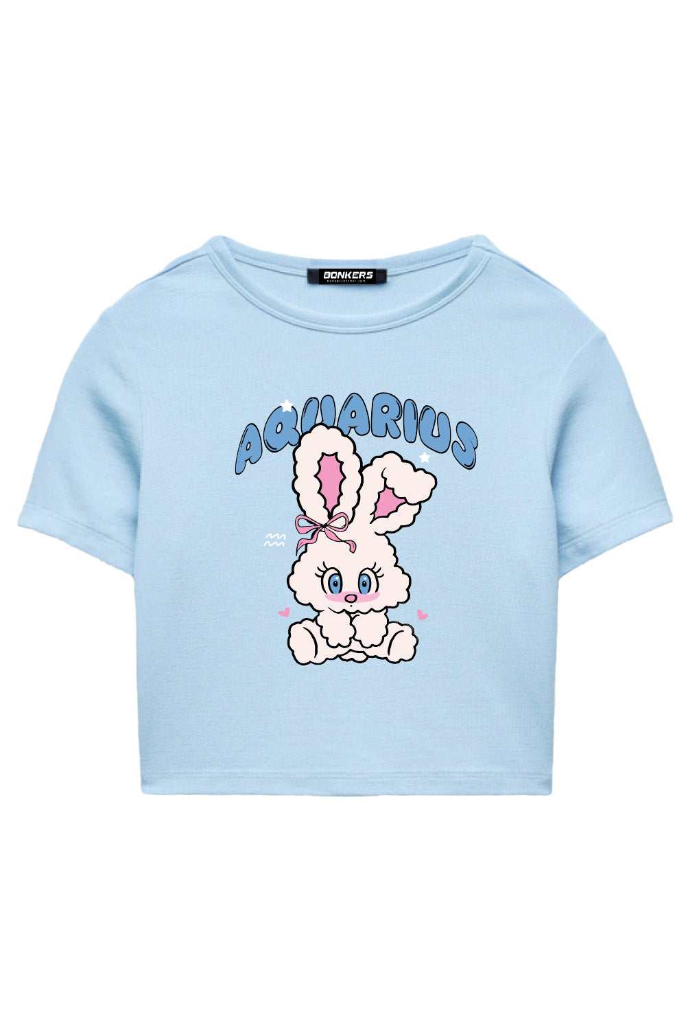 Aquarius Allure Long Length Baby Tee - BonkersCorner