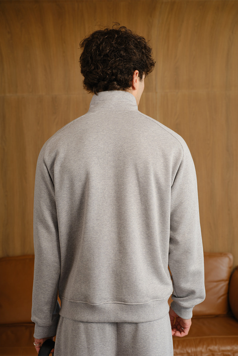 Ash Drift High Neck Zipper Jacket - BonkersCorner