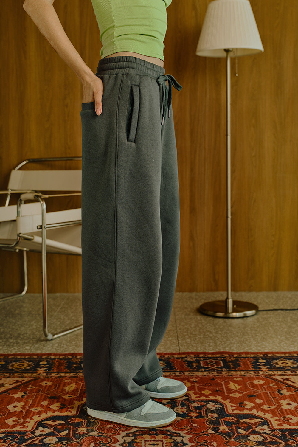 Ash Olive On The Go Joggers - BonkersCorner