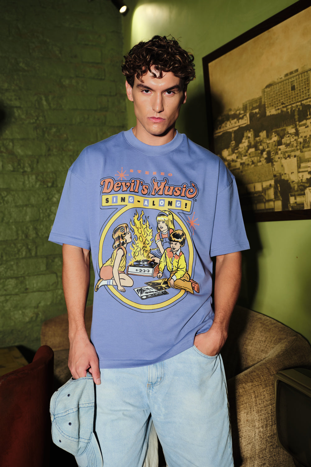 Devil's Music Oversized T-shirt - BonkersCorner
