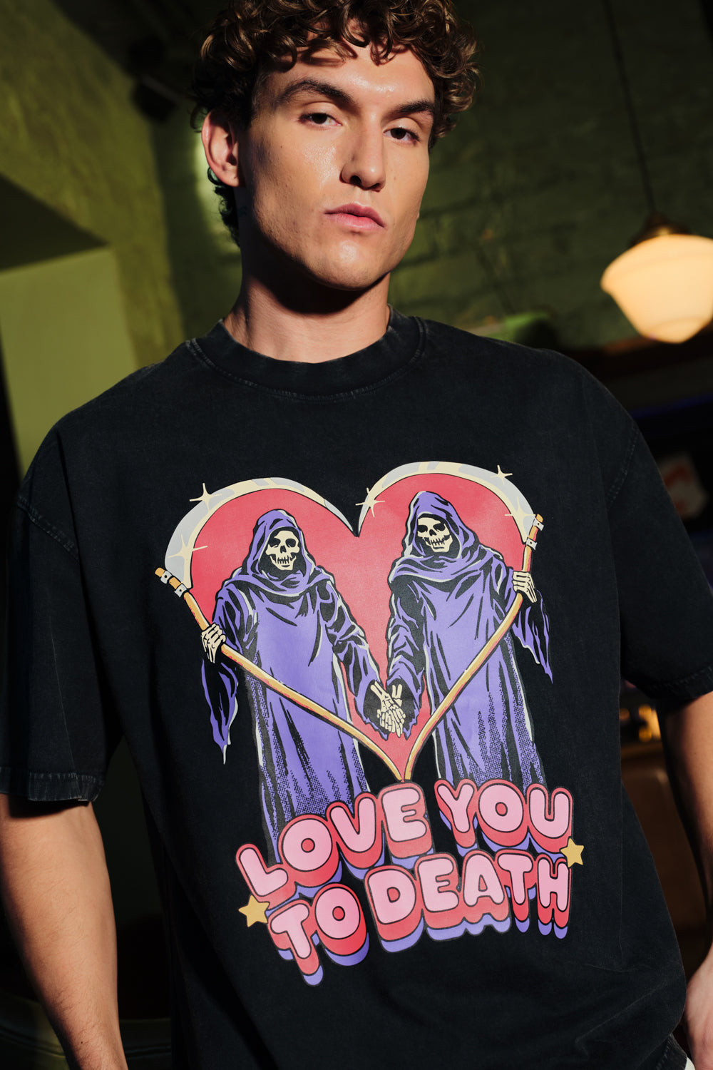 Love You To Death Oversized T-Shirt - BonkersCorner