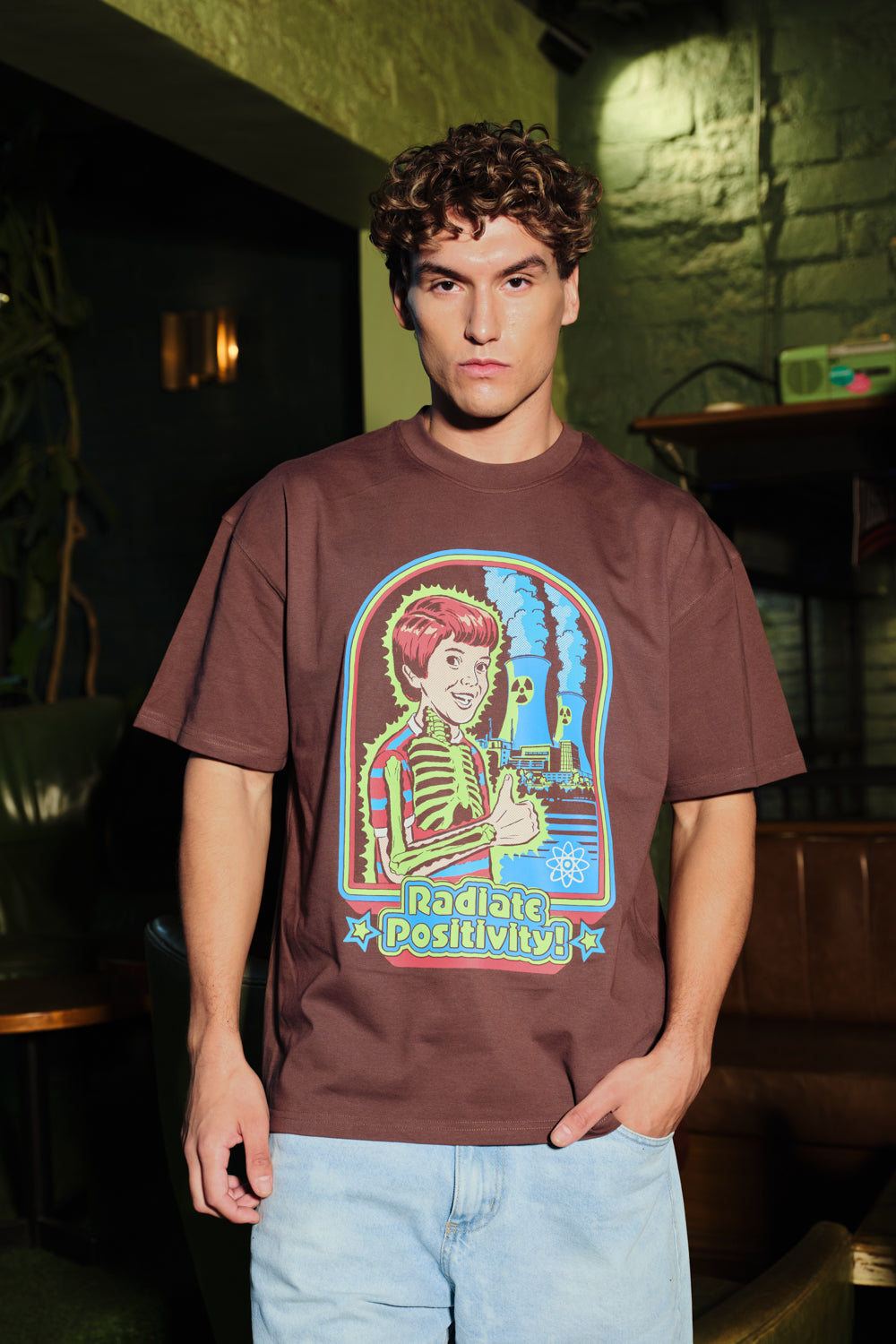 Radiate Positivity Oversized T-Shirt - BonkersCorner