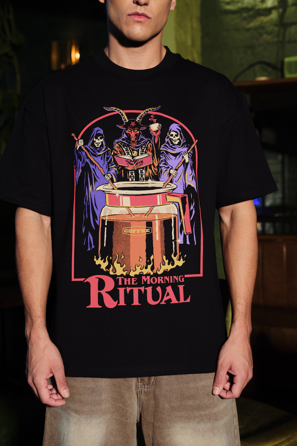 Morning Ritual Oversized T-shirt - BonkersCorner