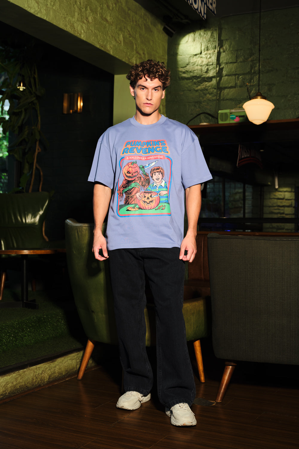 Pumpkin Tales Oversized T-shirt - BonkersCorner