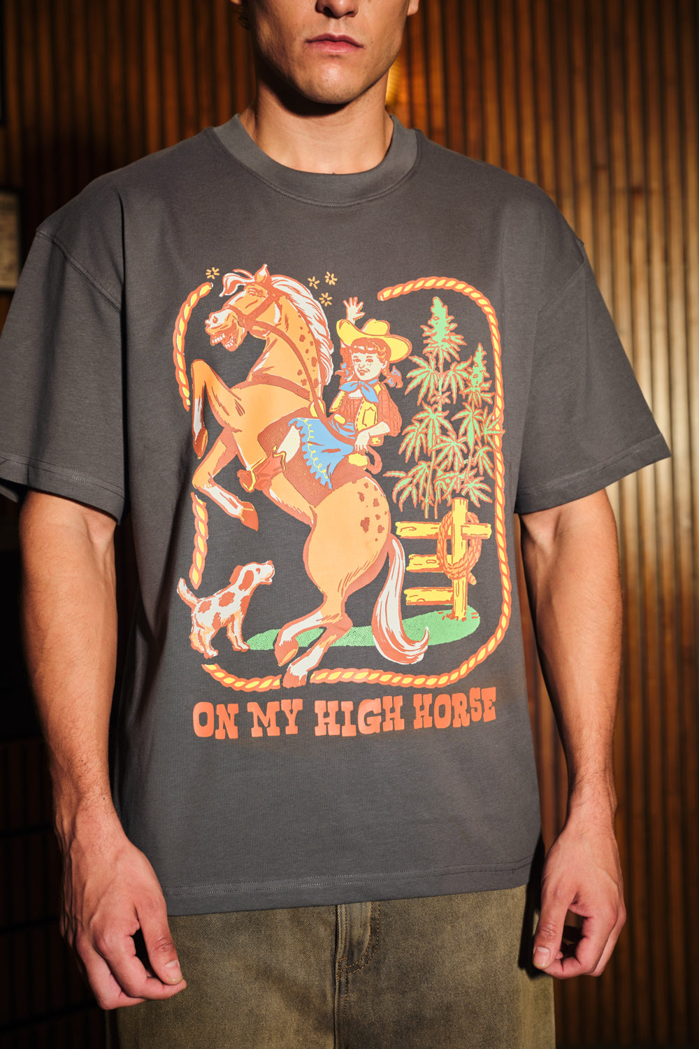 Green Rider Oversized T-Shirt - BonkersCorner