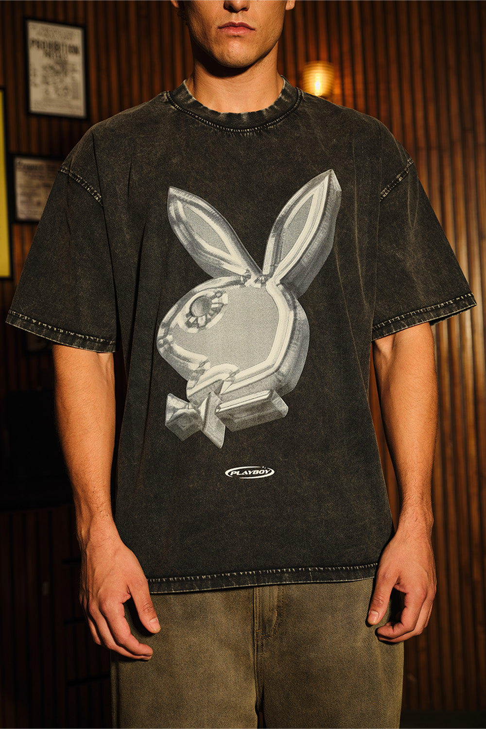 Metallic Rabbit Oversized T-shirt - BonkersCorner