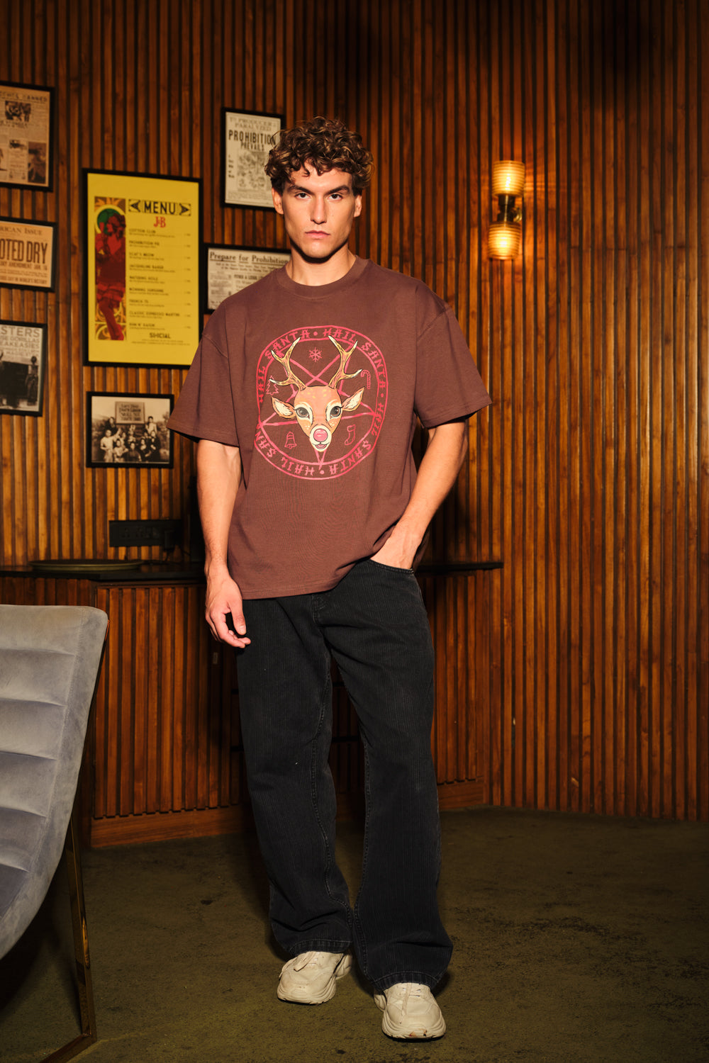 Hail Santa Oversized T-Shirt - BonkersCorner