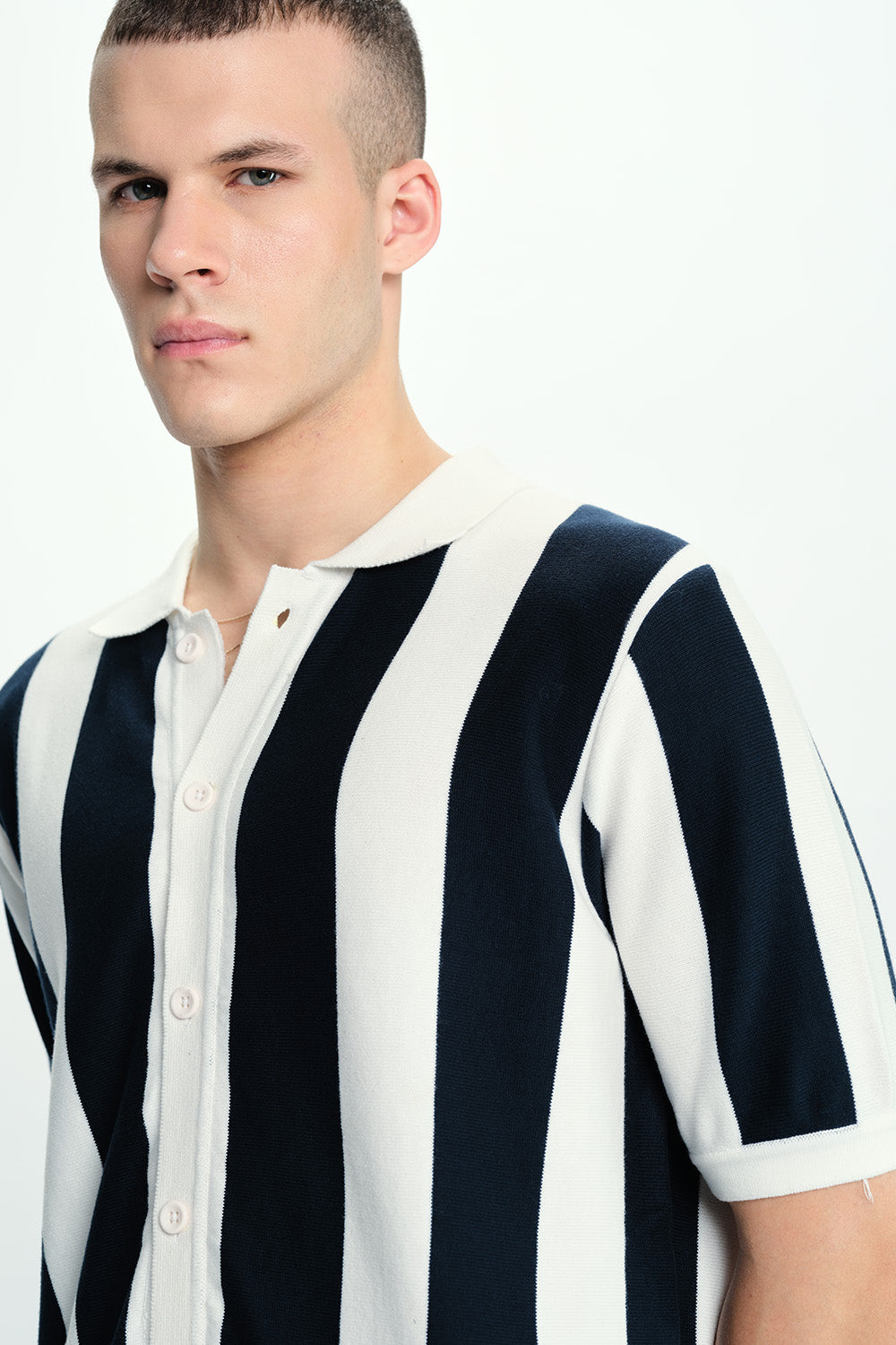 Bahama Chiller Striped Oversized Shirt - BonkersCorner