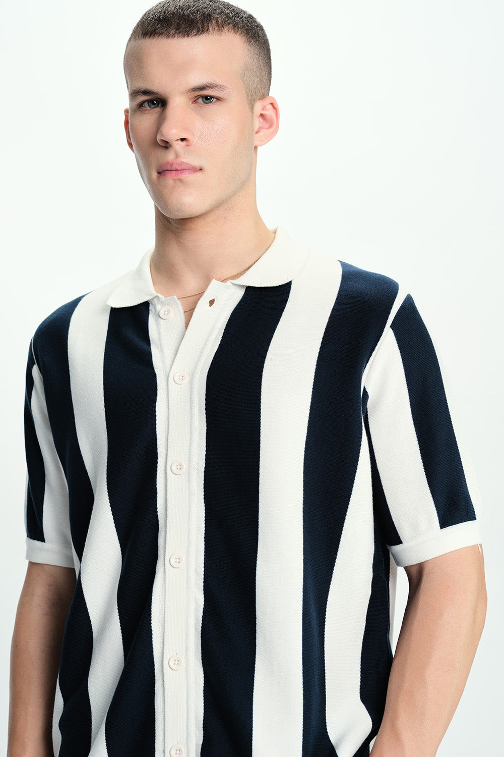 Bahama Chiller Striped Oversized Shirt - BonkersCorner