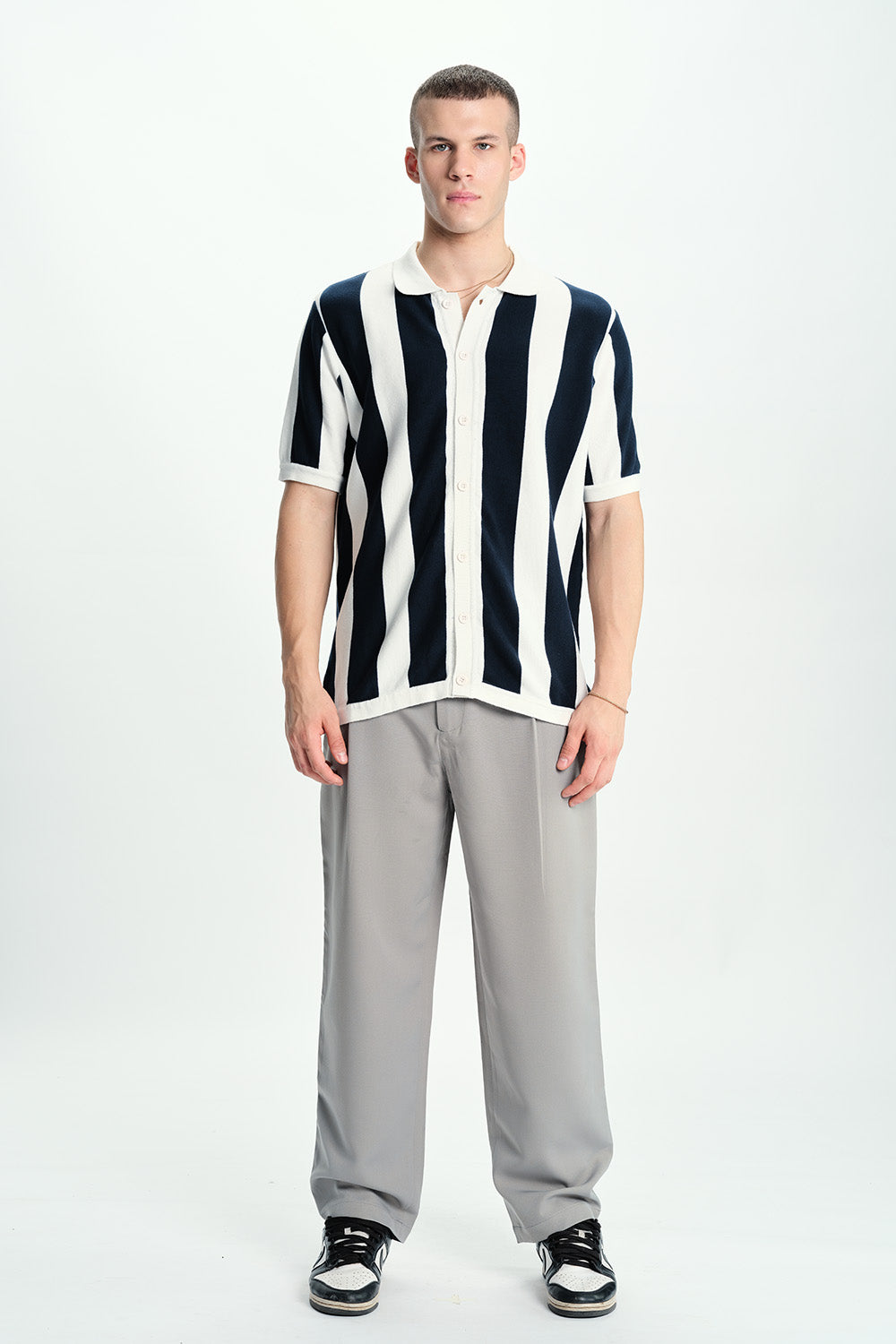 Bahama Chiller Striped Oversized Shirt - BonkersCorner