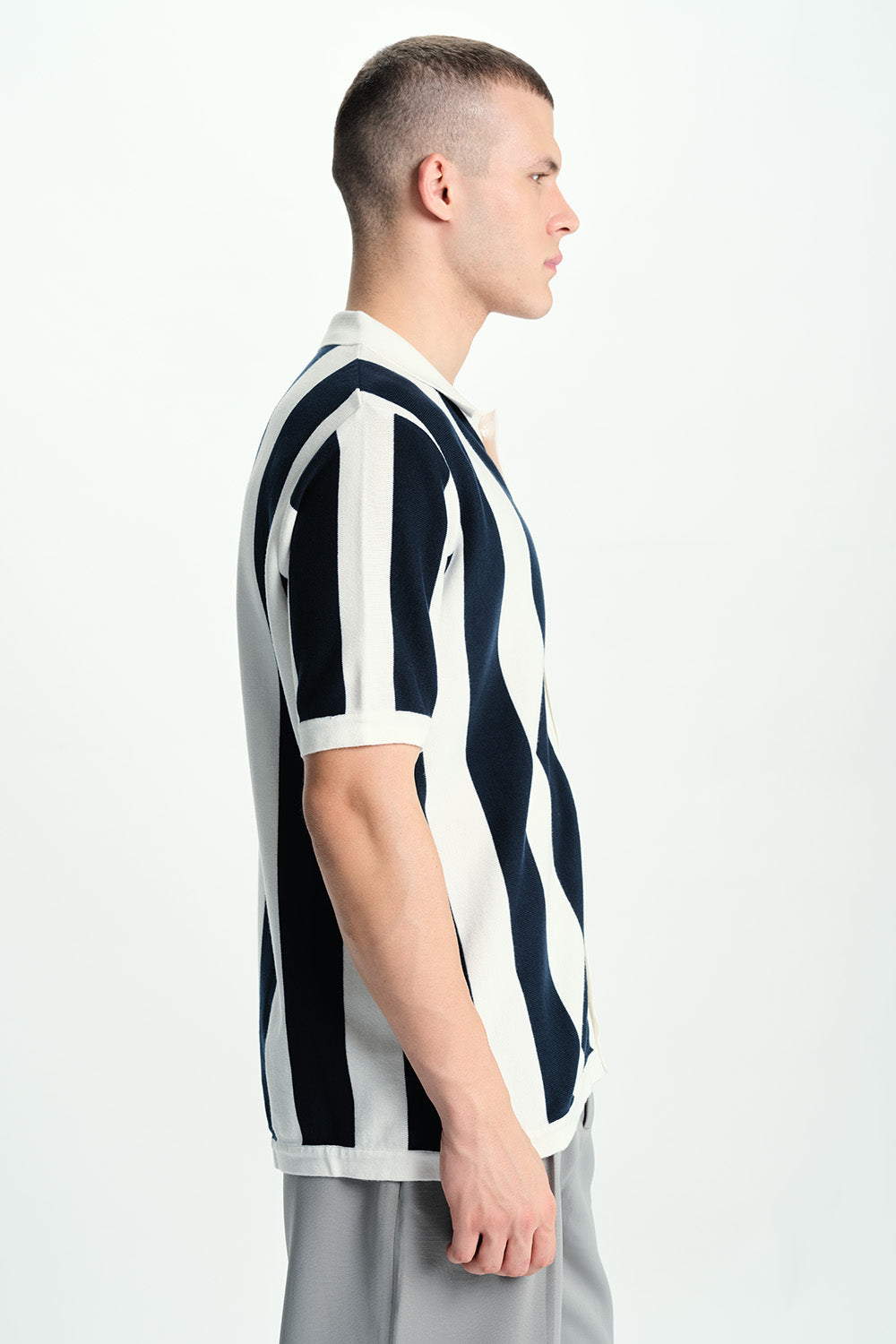 Bahama Chiller Striped Oversized Shirt - BonkersCorner