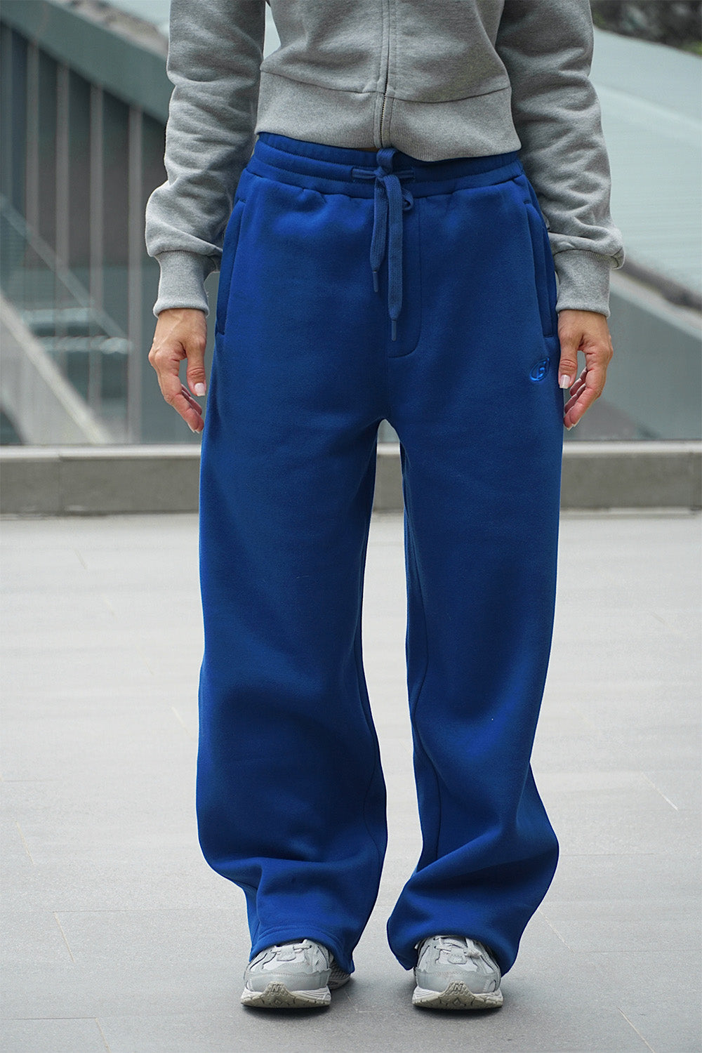 Blue On The Go Joggers - BonkersCorner