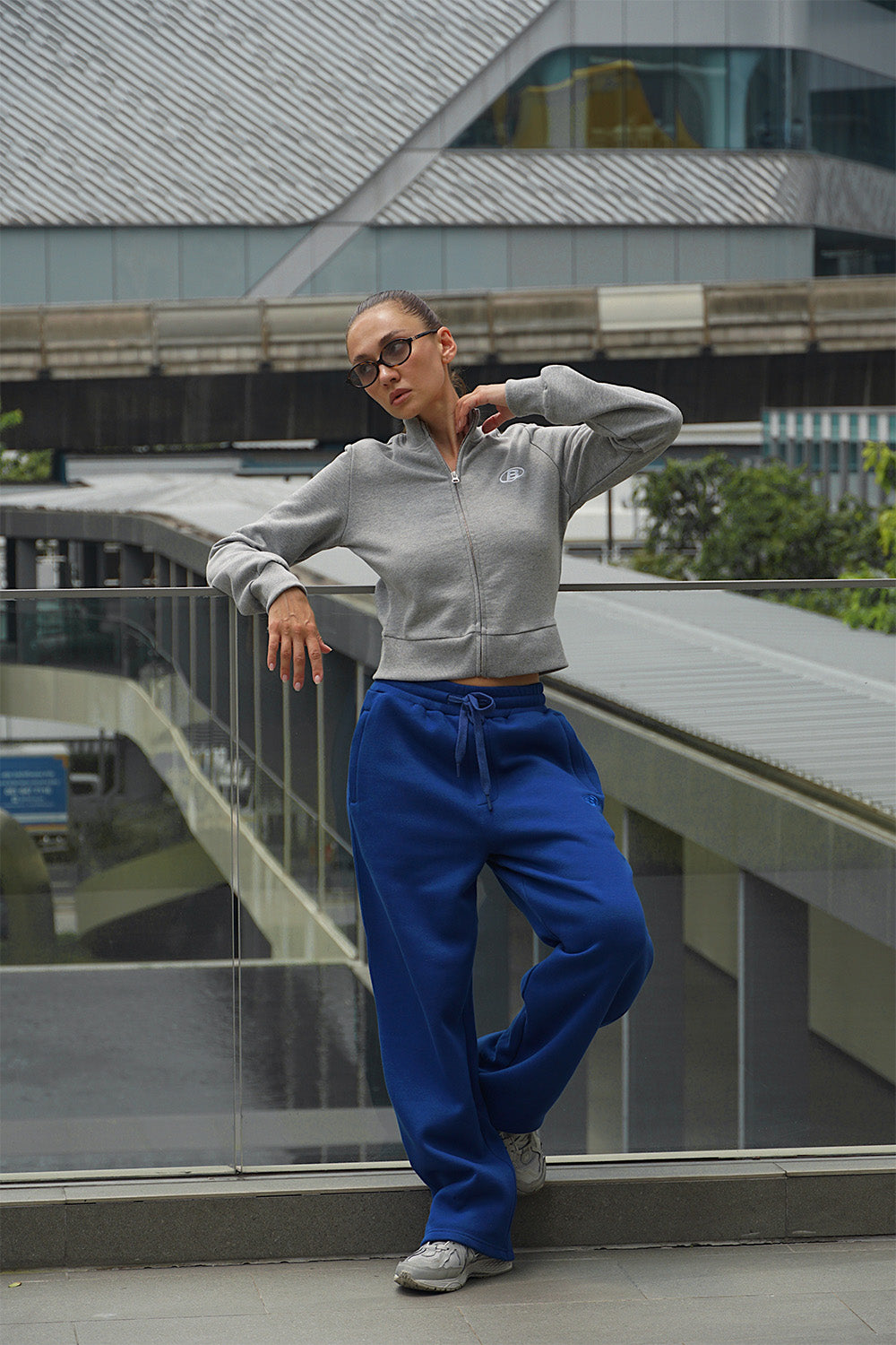 Blue On The Go Joggers - BonkersCorner