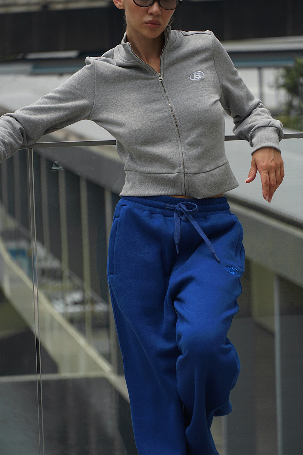 Blue On The Go Joggers - BonkersCorner