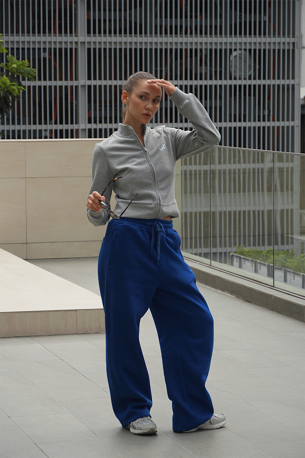 Blue On The Go Joggers - BonkersCorner