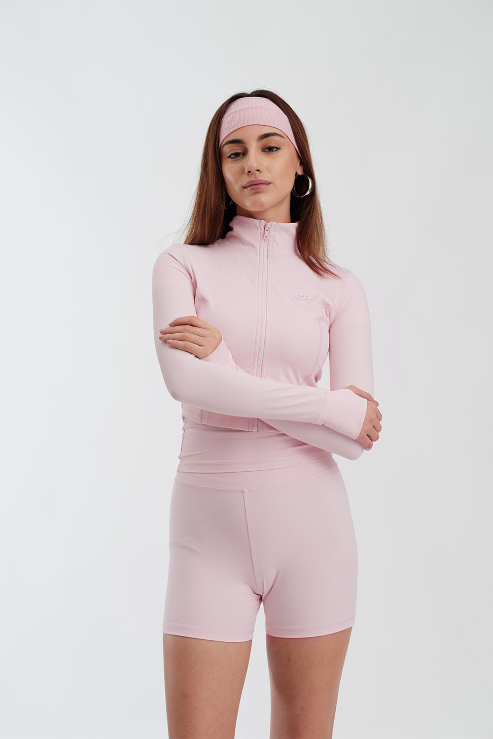 Blush Pink Defined Cropped Jacket - BonkersCorner