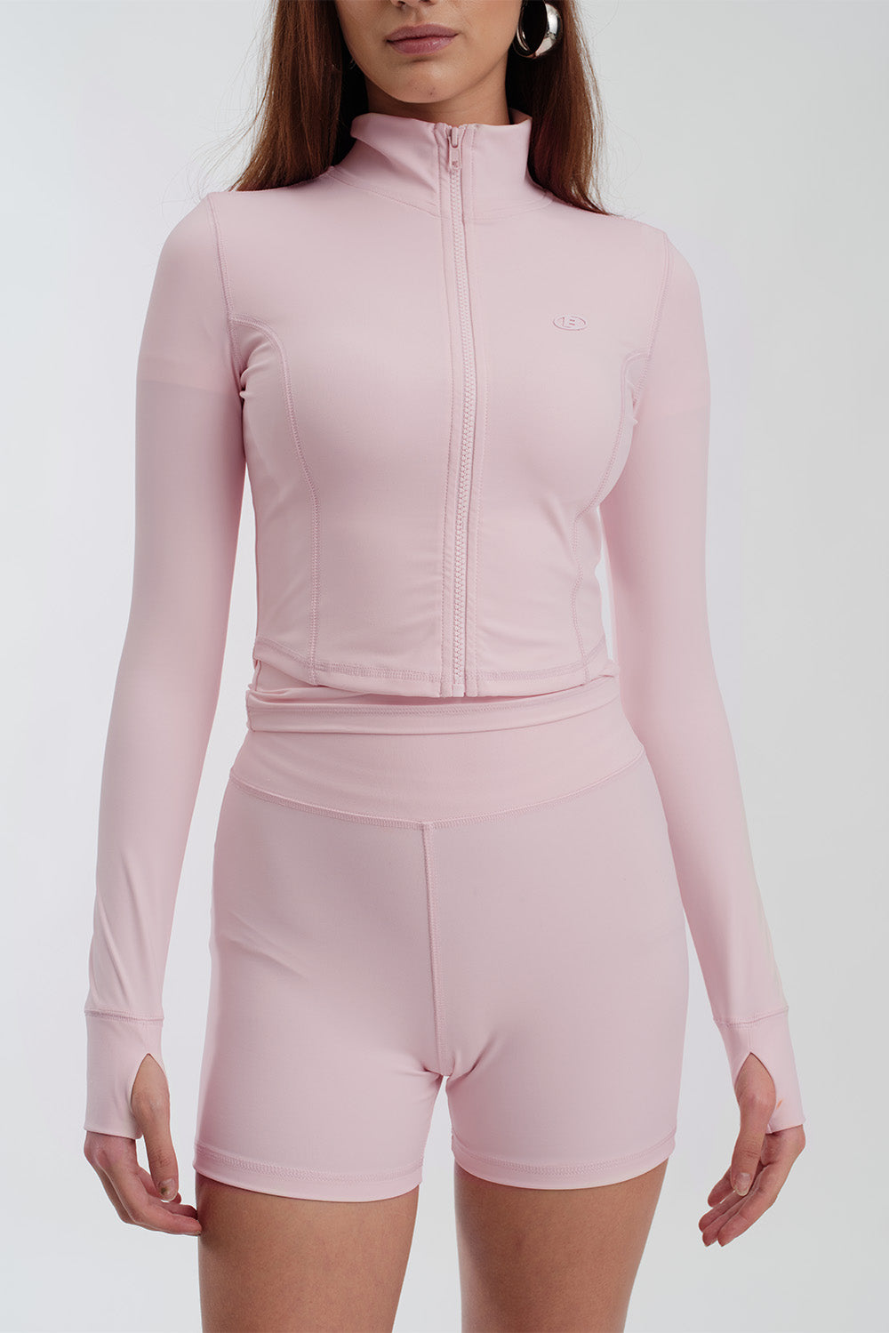 Blush Pink Defined Cropped Jacket - BonkersCorner