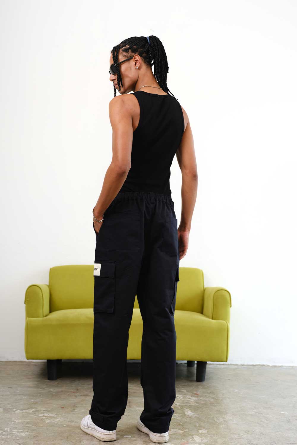 Navy Blue Cargo With Utility Pockets - BonkersCorner
