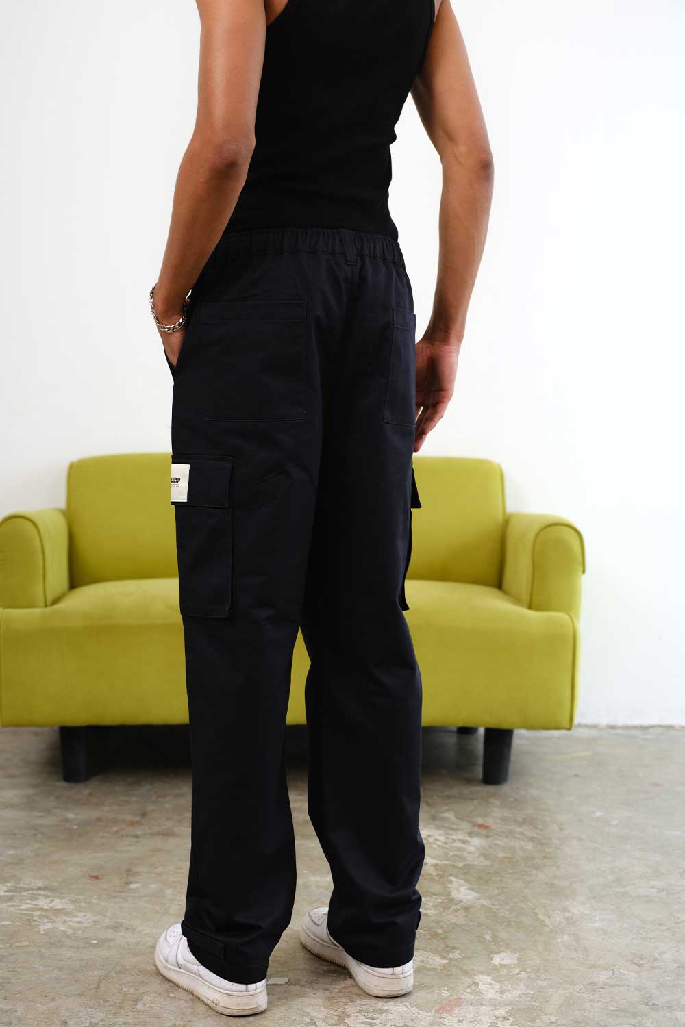 Navy Blue Cargo With Utility Pockets - BonkersCorner