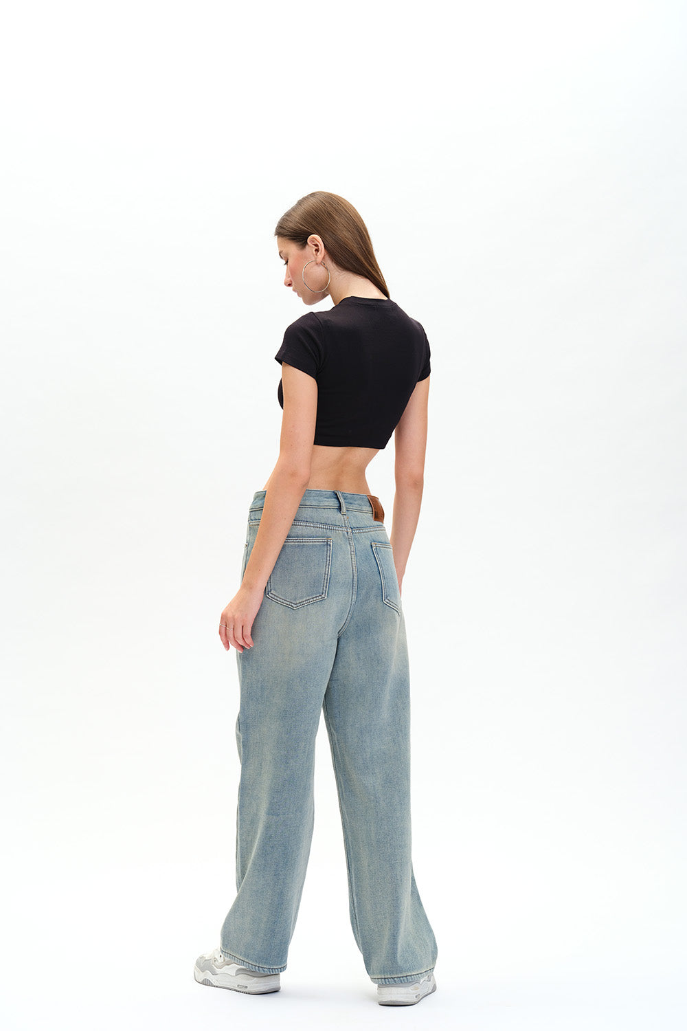 Black Ribbed Crop Top - BonkersCorner