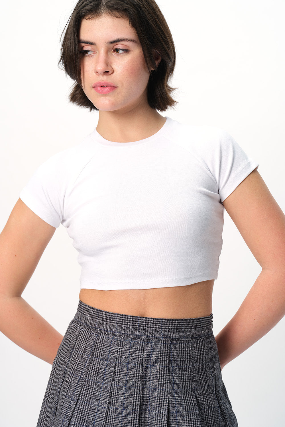 White Basic Baby Tee