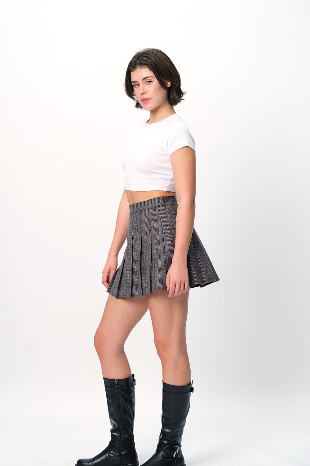 White Basic Baby Tee - BonkersCorner