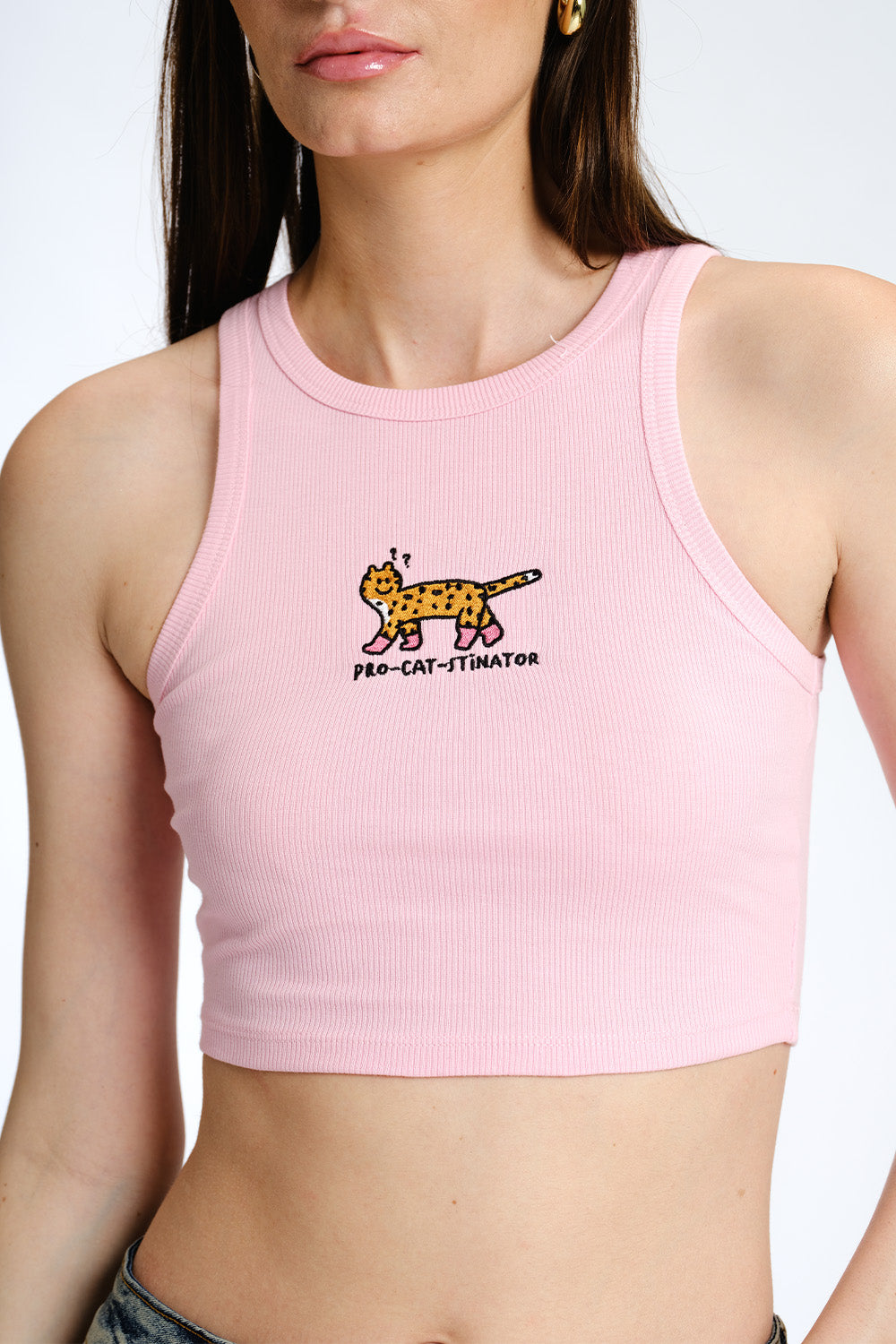 Pro-Cat-Stinator Ribbed Tank - BonkersCorner