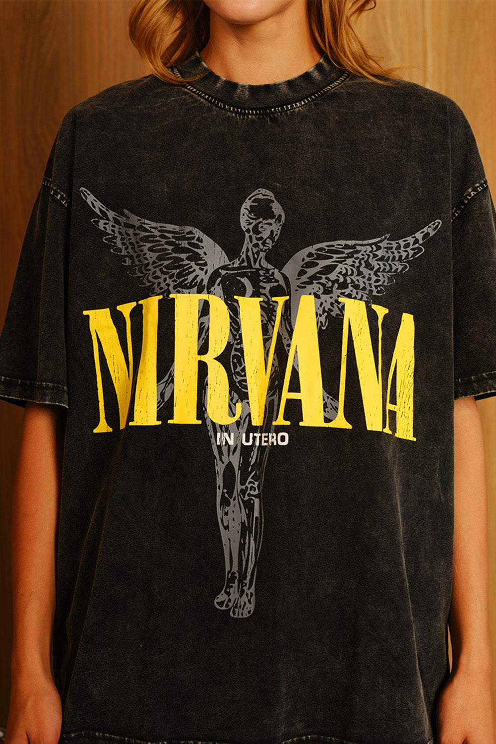 Black Nirvana Oversized T-shirt - BonkersCorner