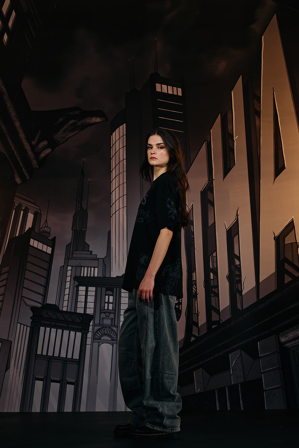 Out of the Shadows Oversized T-shirt - BonkersCorner