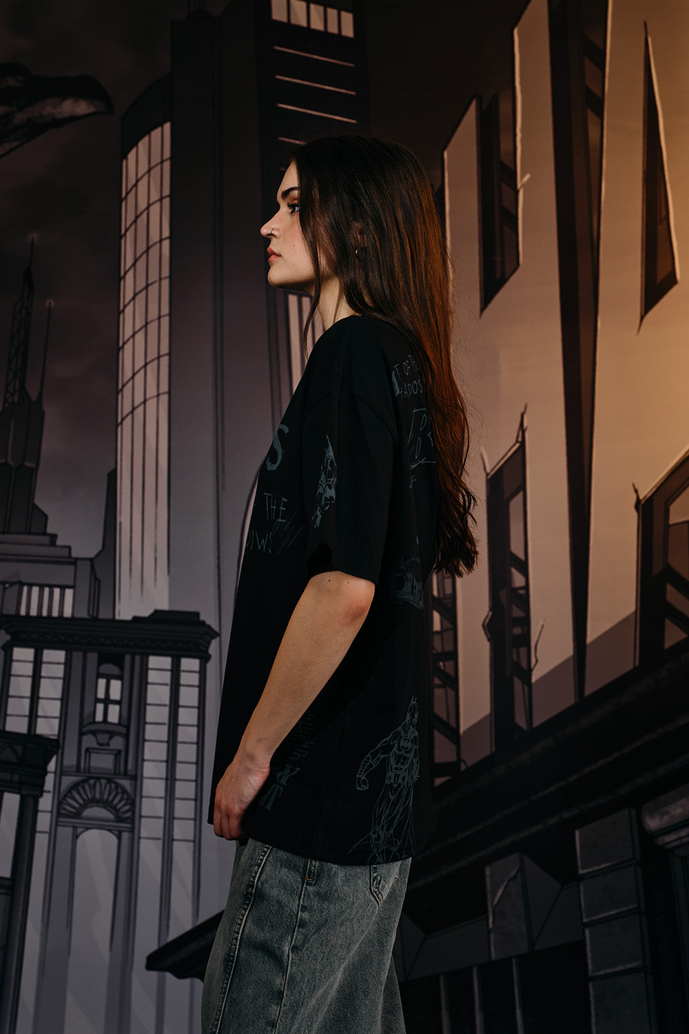 Out of the Shadows Oversized T-shirt - BonkersCorner