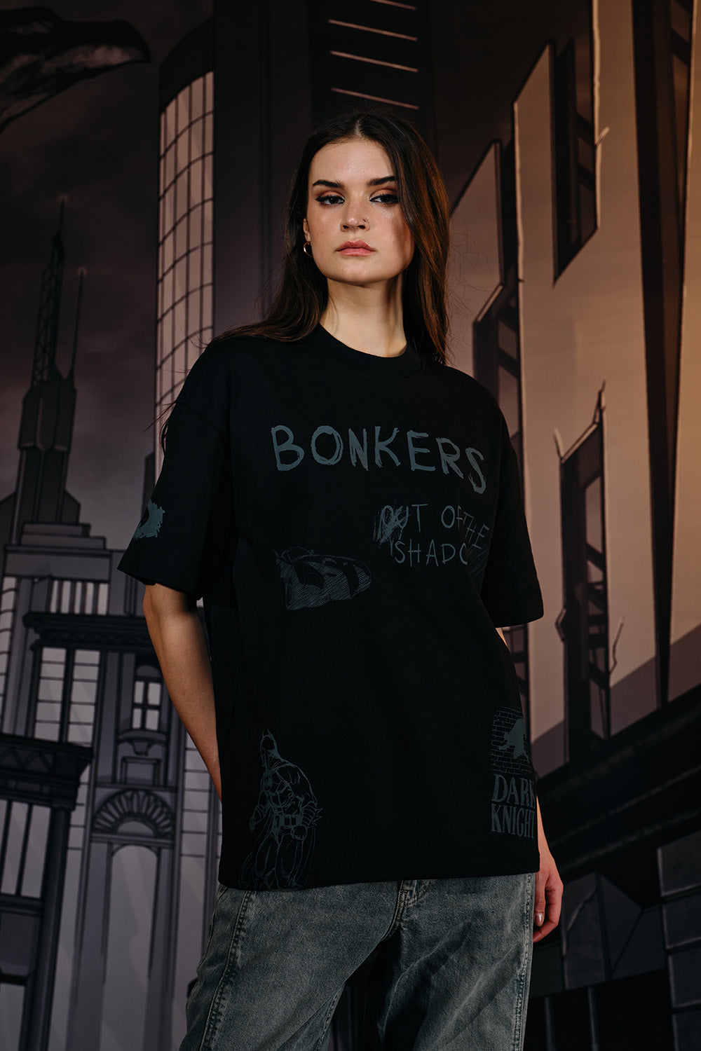 Out of the Shadows Oversized T-shirt - BonkersCorner
