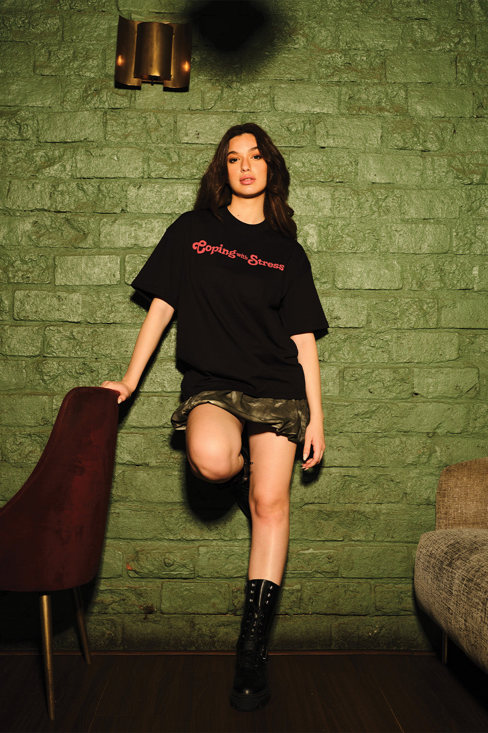Coping With Stress Oversized T-shirt - BonkersCorner