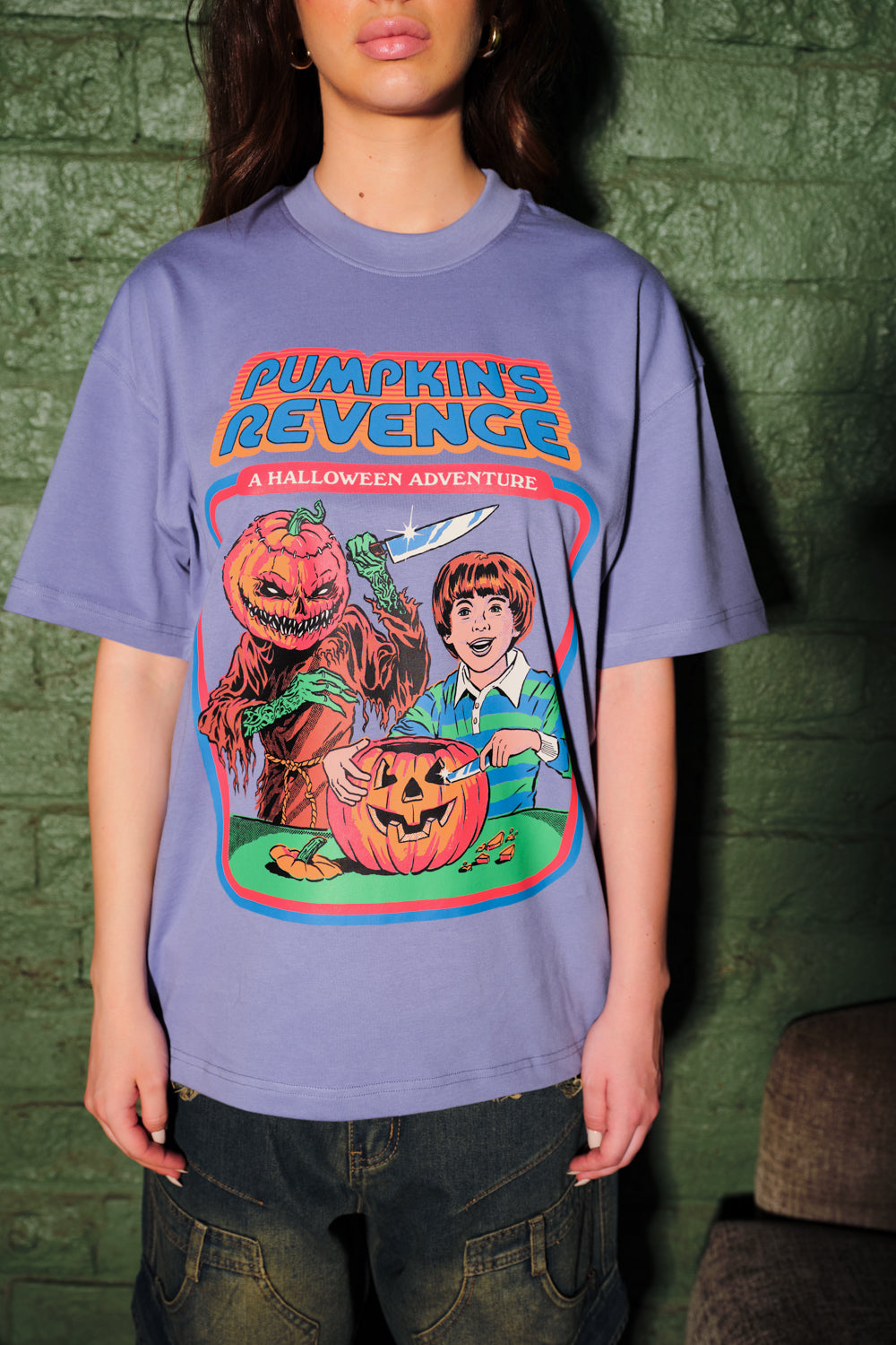 Pumpkin Tales Oversized T-shirt - BonkersCorner