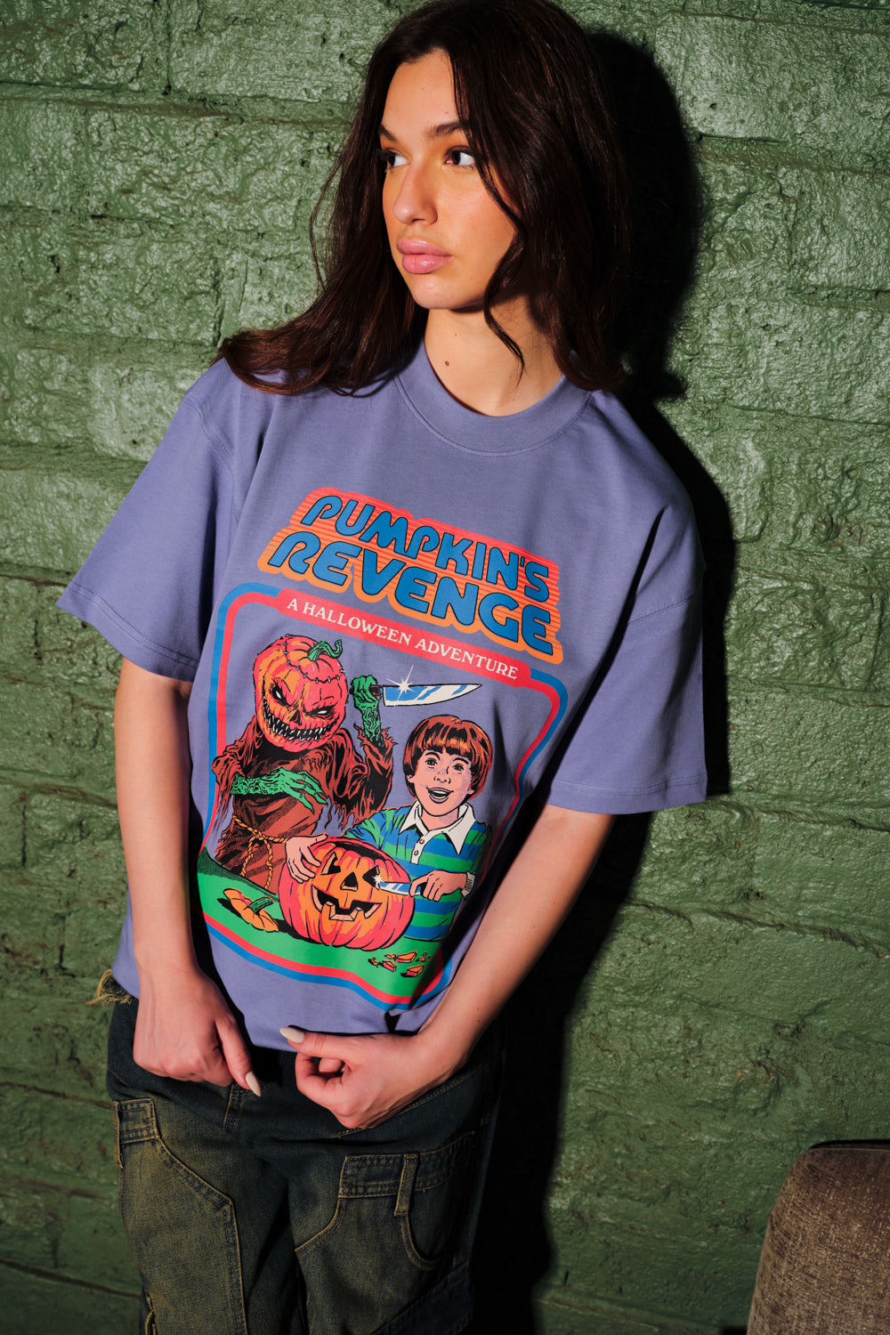 Pumpkin Tales Oversized T-shirt - BonkersCorner