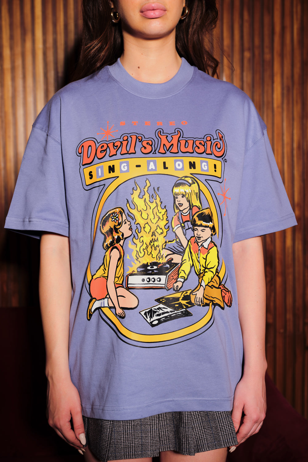 Devil's Music Oversized T-shirt - BonkersCorner
