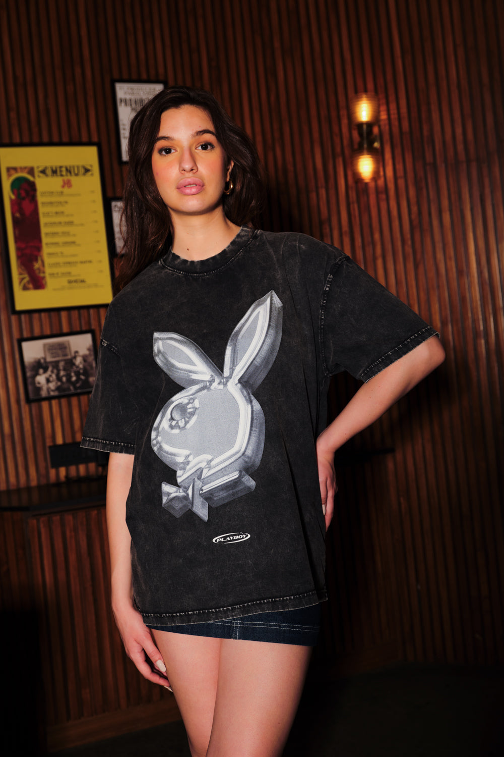 Metallic Rabbit Oversized T-shirt - BonkersCorner