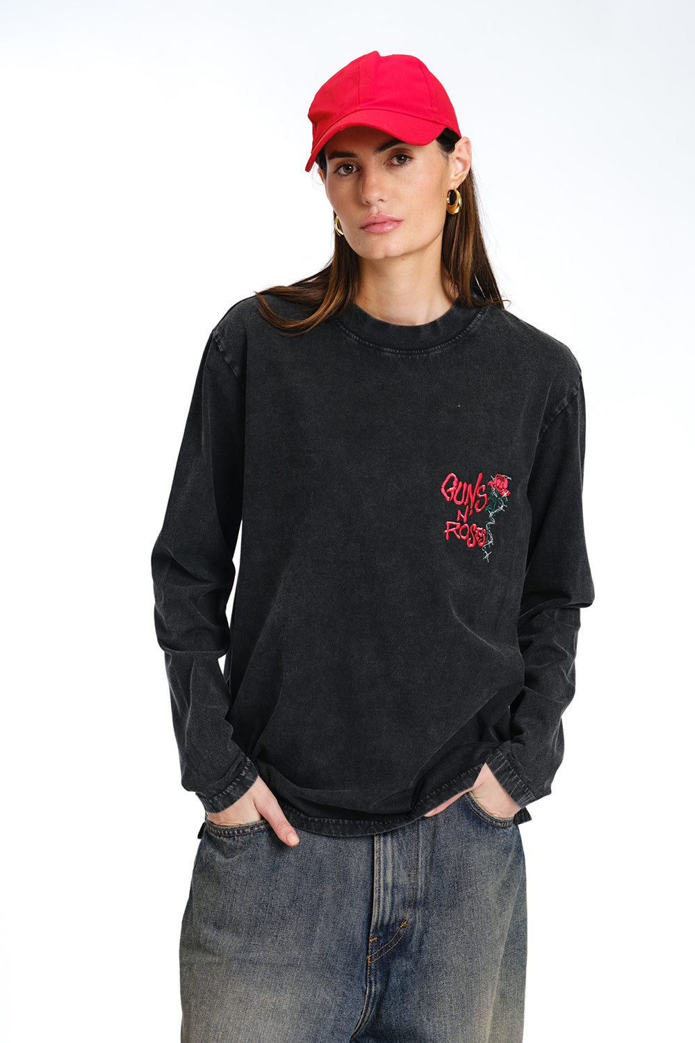 Black Guns N Roses Full Sleeves T-shirt - BonkersCorner