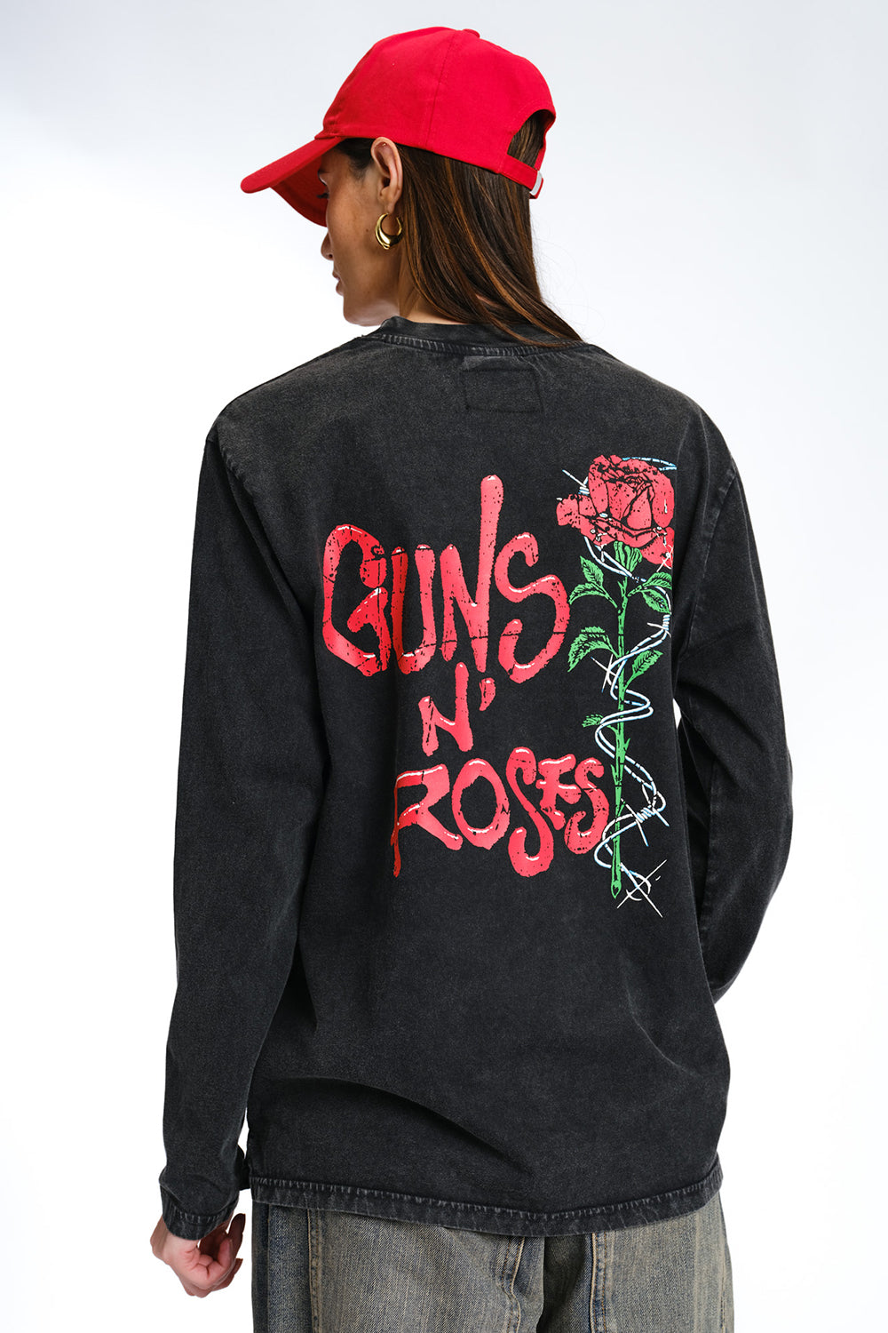 Black Guns N Roses Full Sleeves T-shirt - BonkersCorner