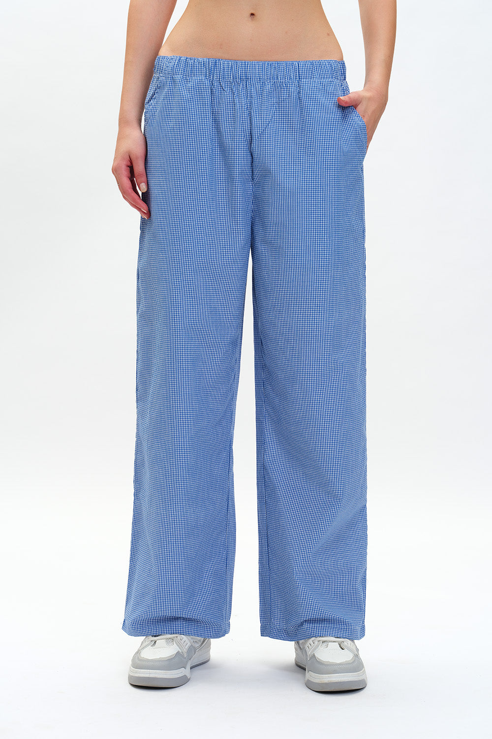 Blue Small Checkered Pants - BonkersCorner