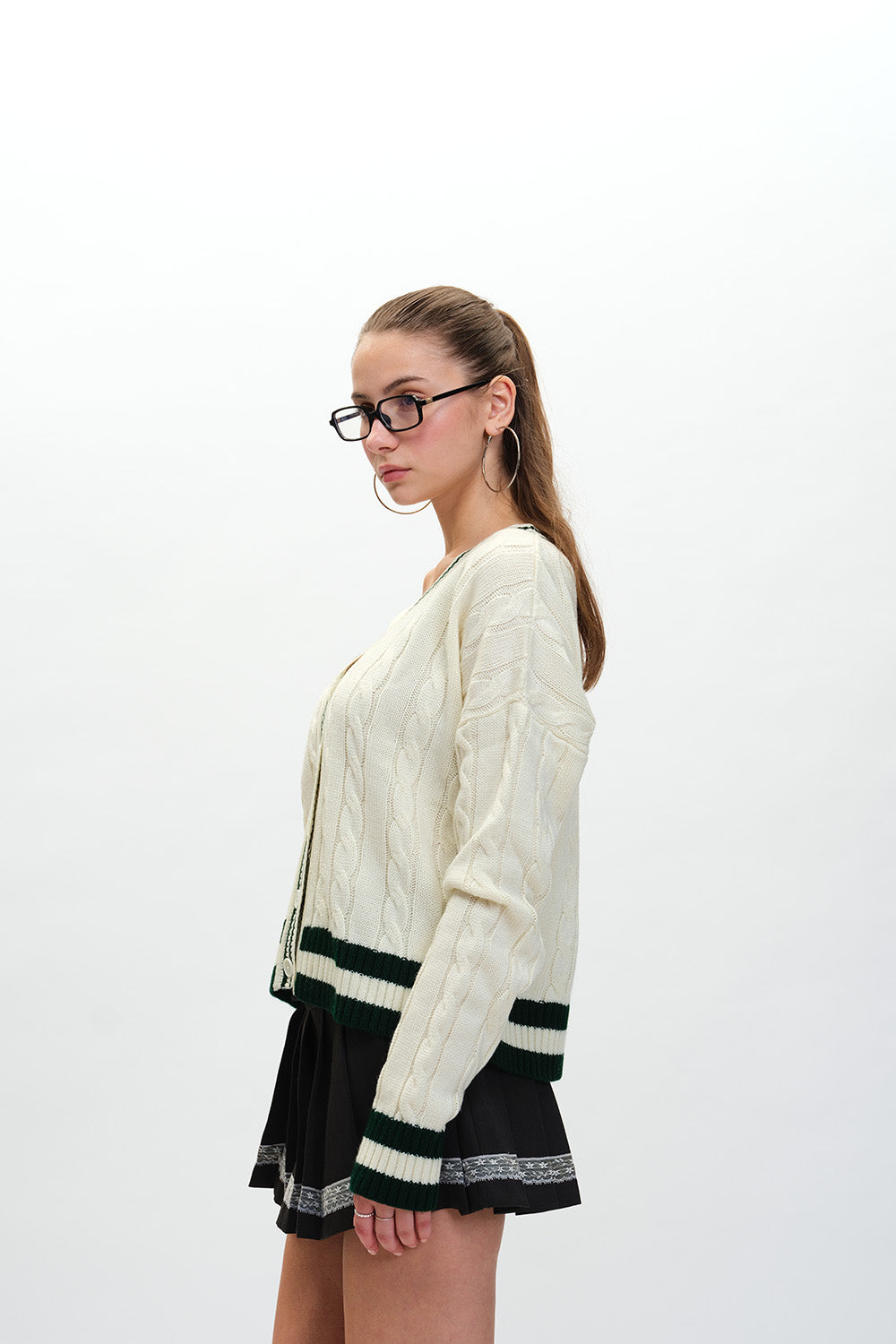 Cable Knit Cardigan - BonkersCorner