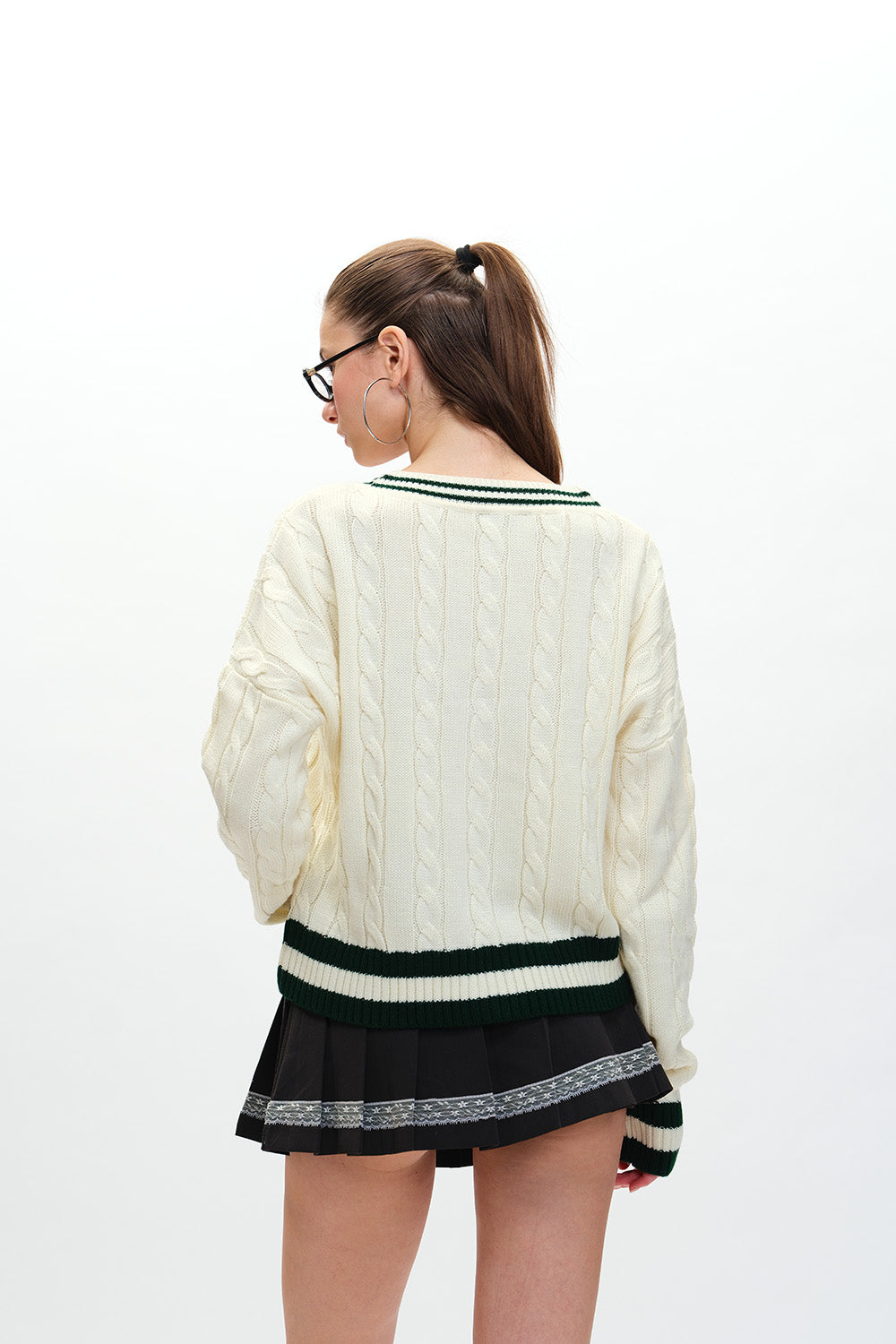 Cable Knit Cardigan - BonkersCorner