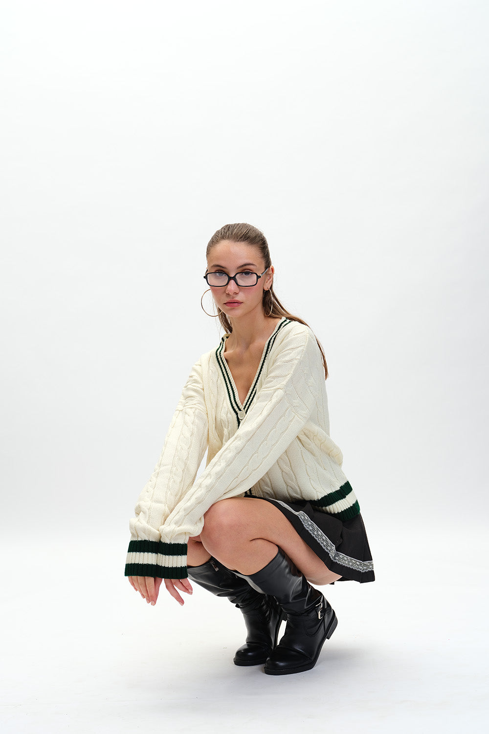 Cable Knit Cardigan - BonkersCorner
