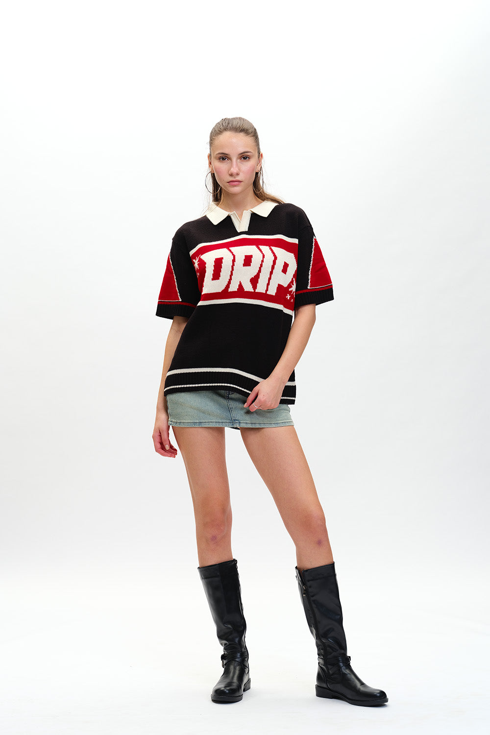 Drip Knit Polo - BonkersCorner